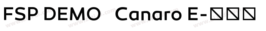 FSP DEMO   Canaro E字体转换